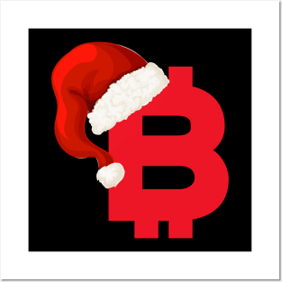 Bitcoin Christmas Posters and Art